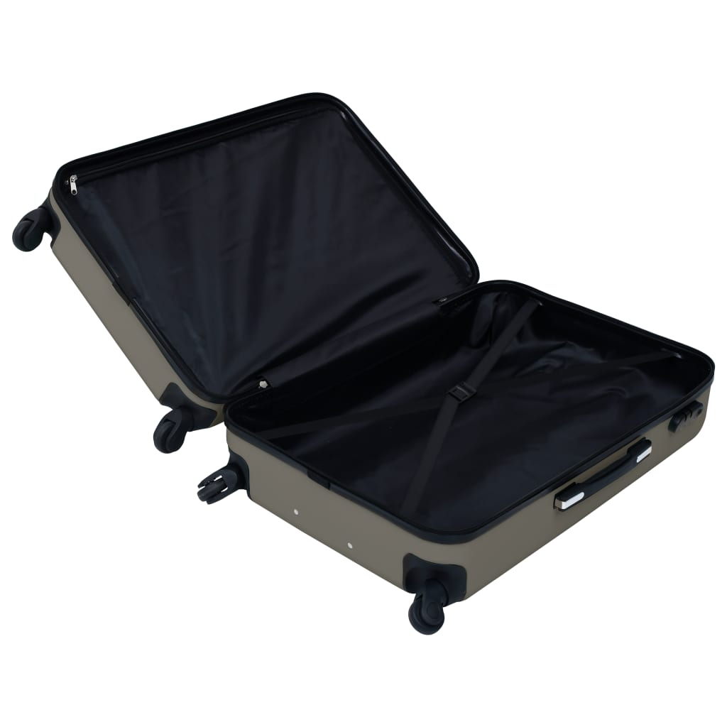 vidaXL Maleta rígida con ruedas ABS gris antracita