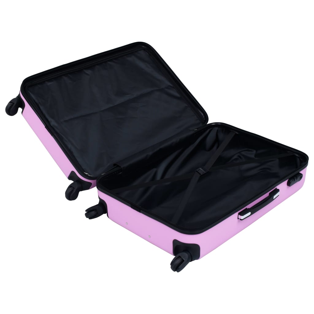 vidaXL Maleta rígida con ruedas ABS rosa