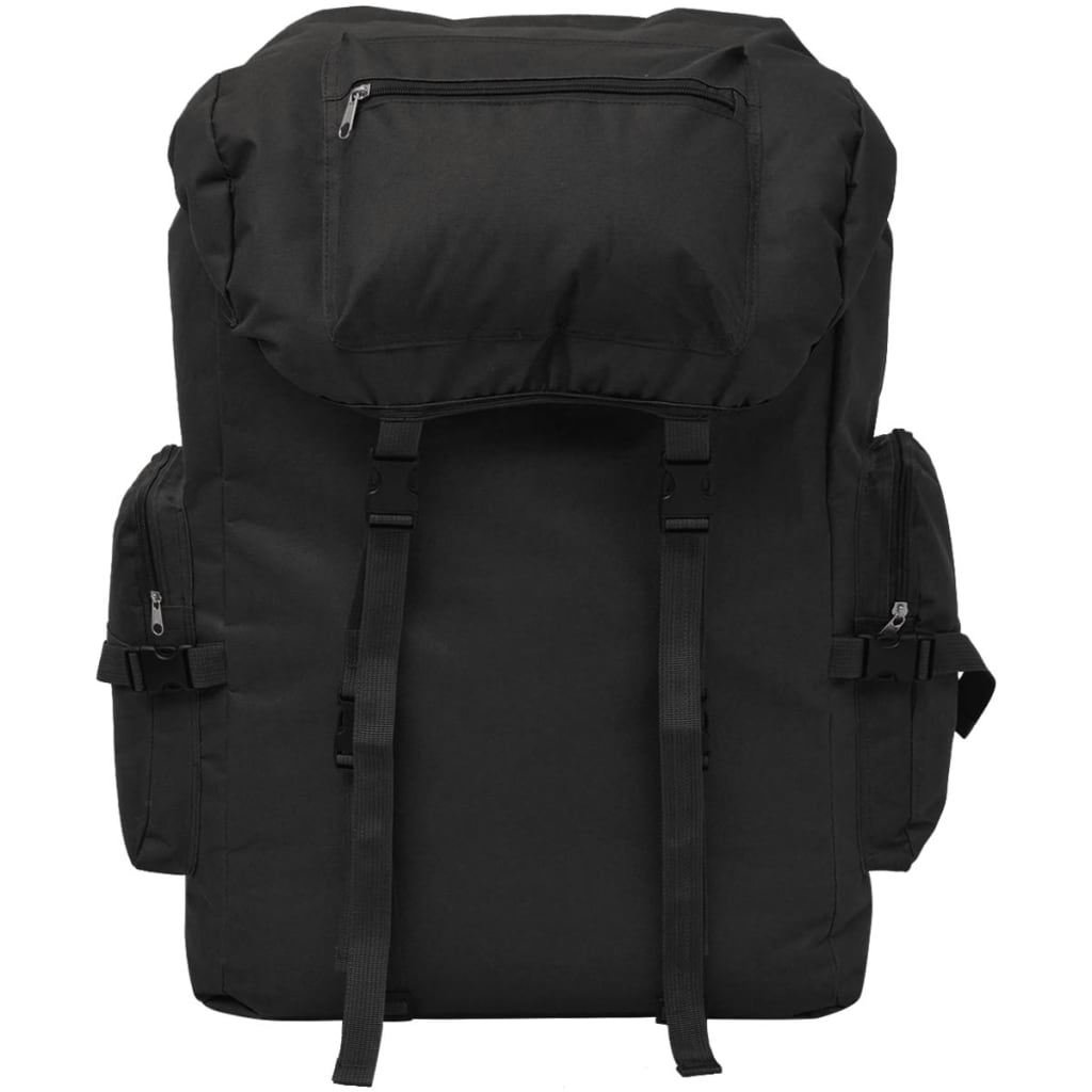vidaXL Mochila militar 65 L negra