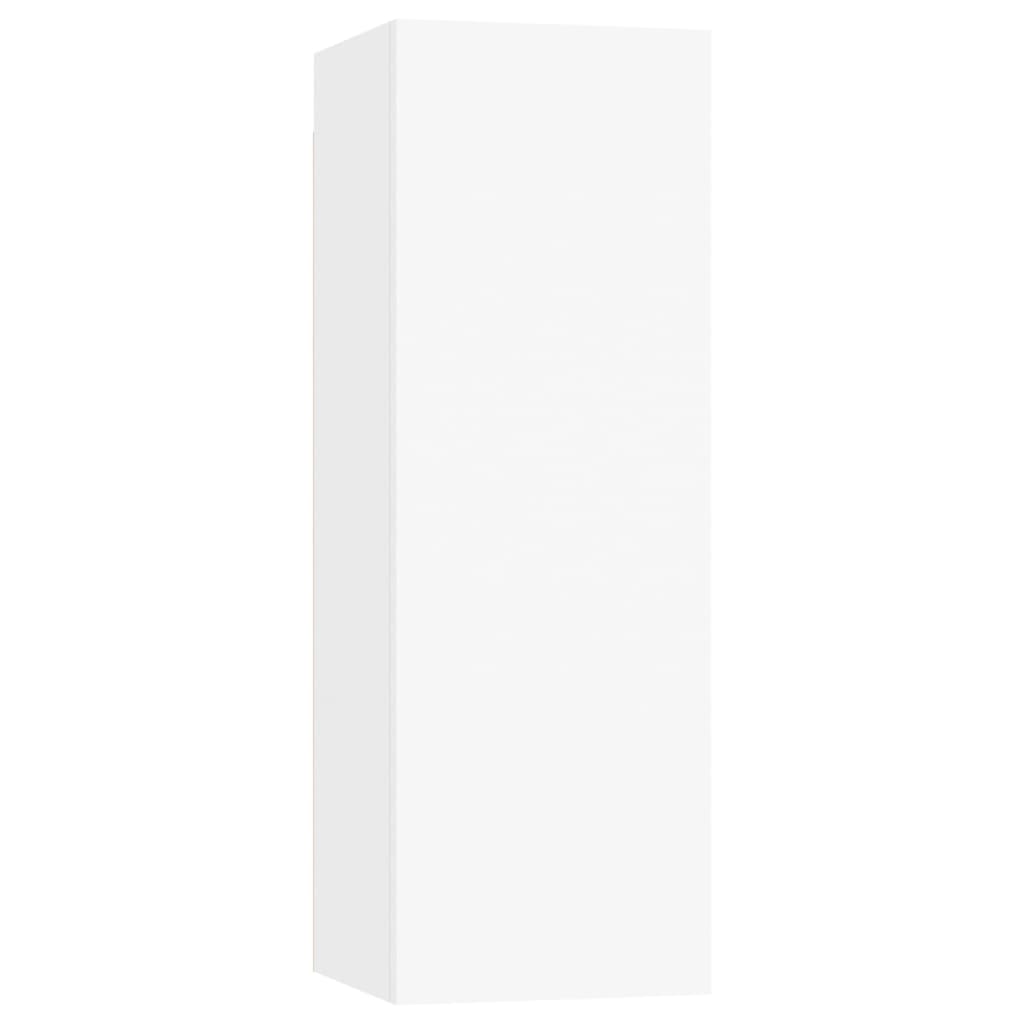 vidaXL Set de muebles de salón TV 3 piezas madera de ingeniería blanco
