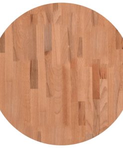 vidaXL Tablero redondo de madera maciza de haya Ø60x1,5 cm