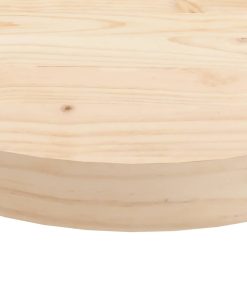 vidaXL Tablero de mesa redondo madera maciza de pino Ø90x3 cm