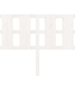 vidaXL Cabecero de cama madera maciza de pino blanco 145,5x4x100 cm