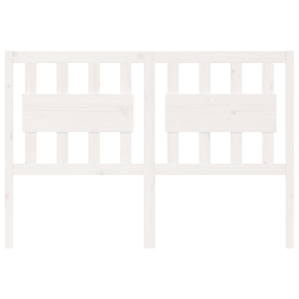 vidaXL Cabecero de cama madera maciza de pino blanco 145,5x4x100 cm