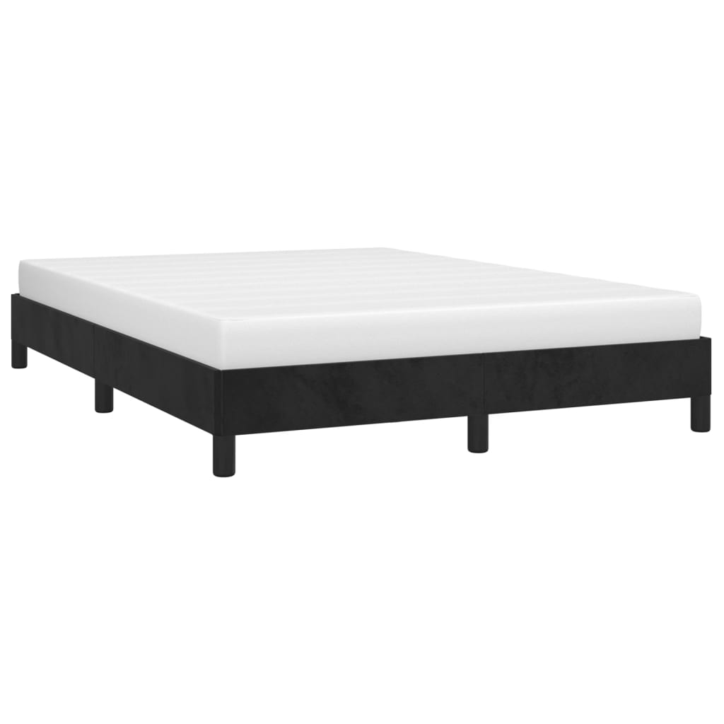vidaXL Estructura de cama sin colchón terciopelo negro 140x200 cm