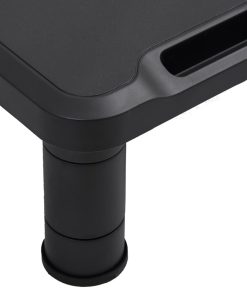 vidaXL Soporte para monitor negro 38x24x10,5 cm