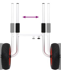 vidaXL Kajak-Trolley 90 kg Aluminium