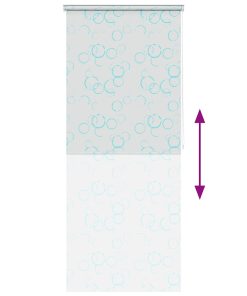 vidaXL Duschrollo 80x240 cm Blasenmuster