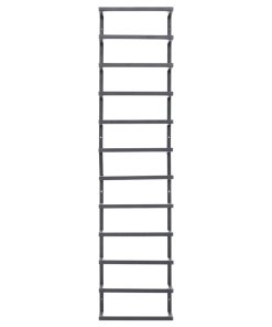 vidaXL Handtuchständer Schwarz 24x12x96 cm Stahl