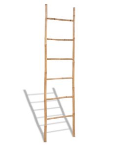 vidaXL Handtuchleiter Bambus mit 6 Sprossen