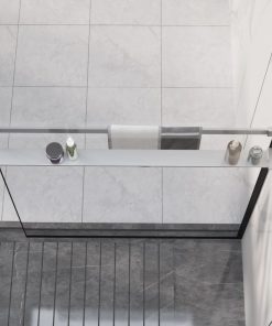 vidaXL Duschablage für Begehbare Dusche Chrom 90 cm Aluminium
