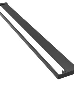 vidaXL Duschablage für Begehbare Dusche Schwarz 115 cm Aluminium