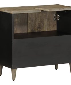 vidaXL Waschbeckenunterschrank 62x33x58 cm Massivholz Mango