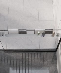 vidaXL Duschablage für Begehbare Dusche Chrom 100 cm Aluminium