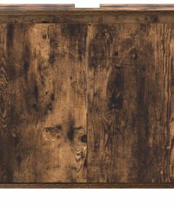 vidaXL Badschrank Räuchereiche 60x33x61 cm Holzwerkstoff