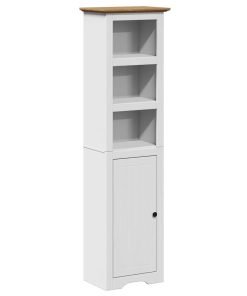 vidaXL Badschrank BODO Weiß und Braun 44x30x160 cm
