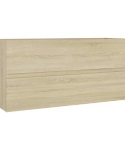 vidaXL Waschbeckenunterschrank Sonoma-Eiche 100x38,5x45 cm