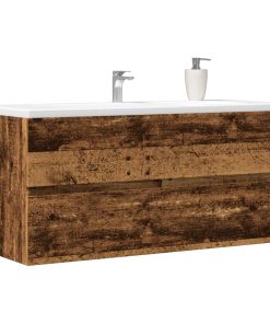 vidaXL Waschbeckenschrank Altholz-Optik 100x38,5x45 cm Holzwerkstoff