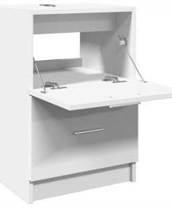 vidaXL Waschbeckenunterschrank Weiß 40x37x59 cm Holzwerkstoff