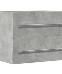 vidaXL Waschbeckenunterschrank Betongrau 60x38,5x48 cm Holzwerkstoff