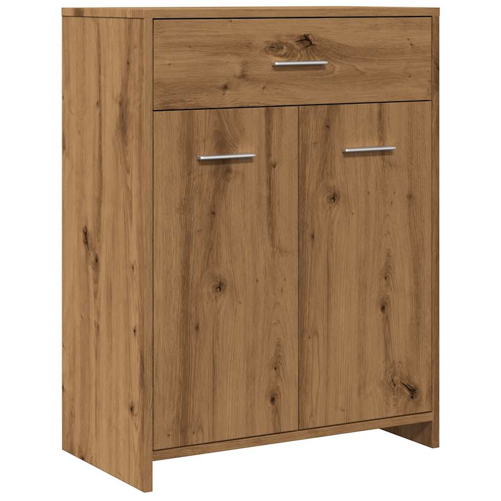 vidaXL Badschrank Artisan-Eiche 60x33x80 cm Holzwerkstoff