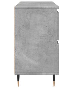vidaXL Badschrank Betongrau 80x33x60 cm Holzwerkstoff