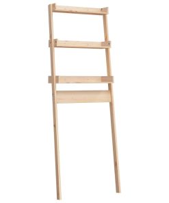 vidaXL Toilettenregal 63,5x32x179 cm Massivholz Kiefer