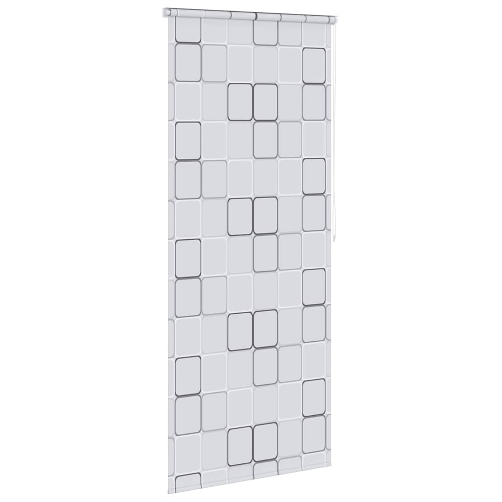 vidaXL Duschrollo 120x240 cm Quadratmuster