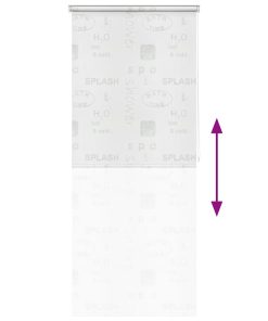 vidaXL Duschrollo 80x240 cm Splash-Design