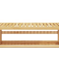 vidaXL Handtuchregal Wandmontage 60x25x20 cm Bambus