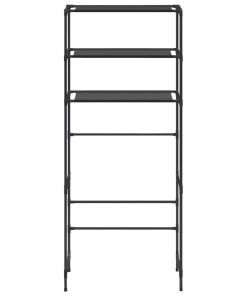 vidaXL Waschmaschinenregal 3 Ablagen Schwarz 69x28x169 cm