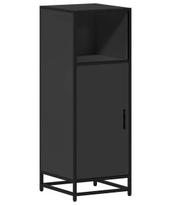 vidaXL Badschrank Schwarz 35x37,5x100 cm Holzwerkstoff
