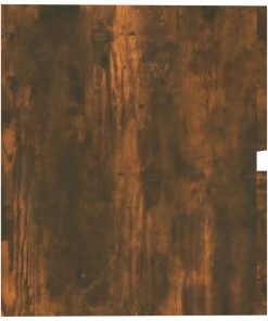 vidaXL Waschbeckenschrank Räuchereiche 60x38,5x45 cm Holzwerkstoff