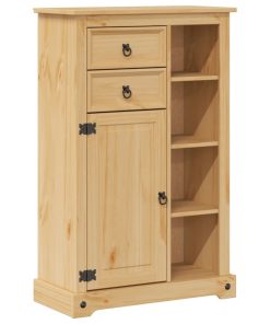 vidaXL Badschrank Corona 70x33x110 cm Massivholz Kiefer