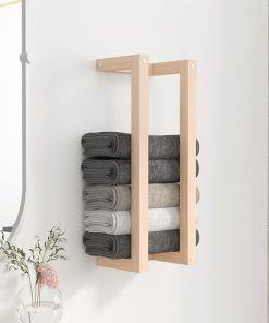 vidaXL Handtuchhalter 23x18x60 cm Massivholz Kiefer