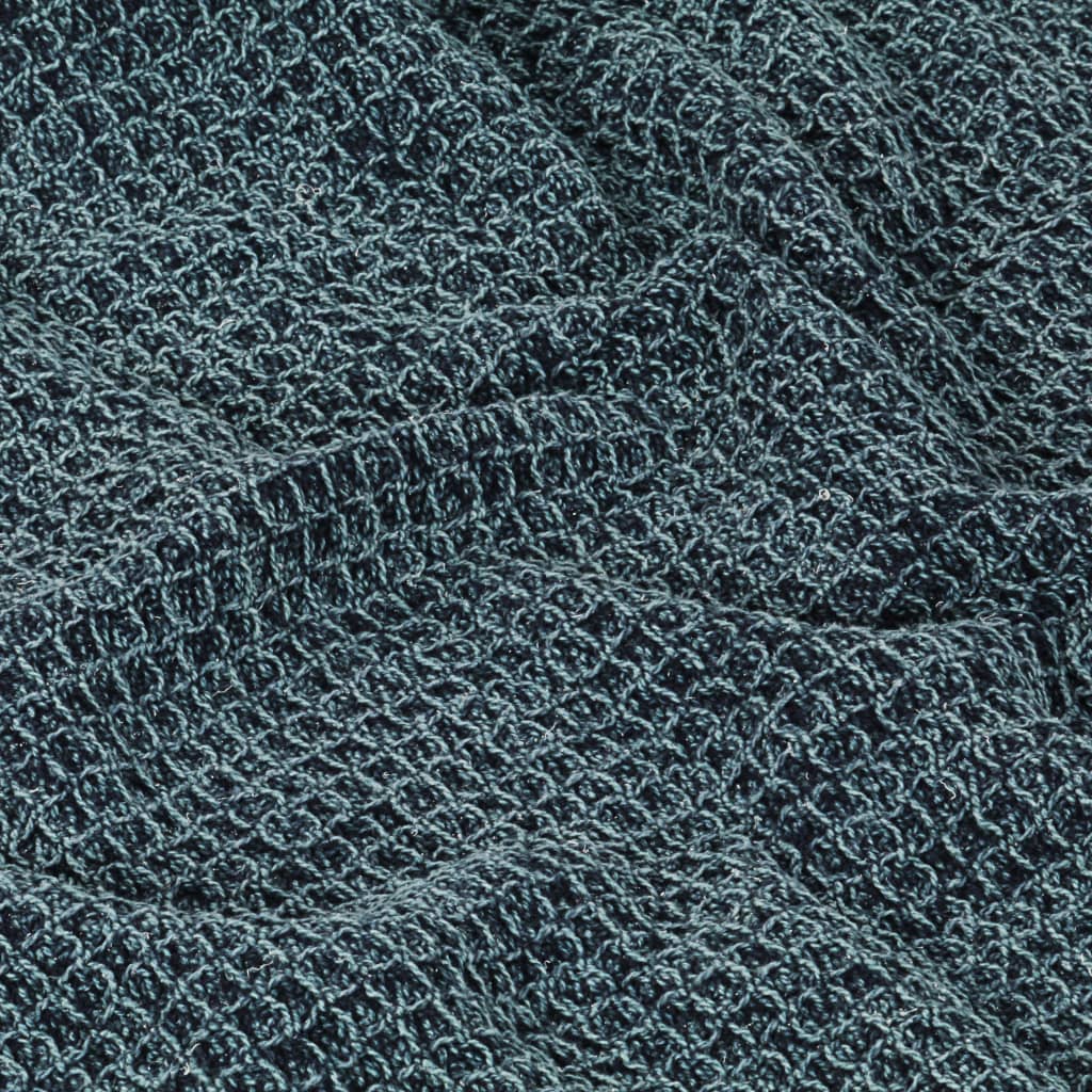 vidaXL Überwurf Baumwolle 125x150 cm Indigoblau