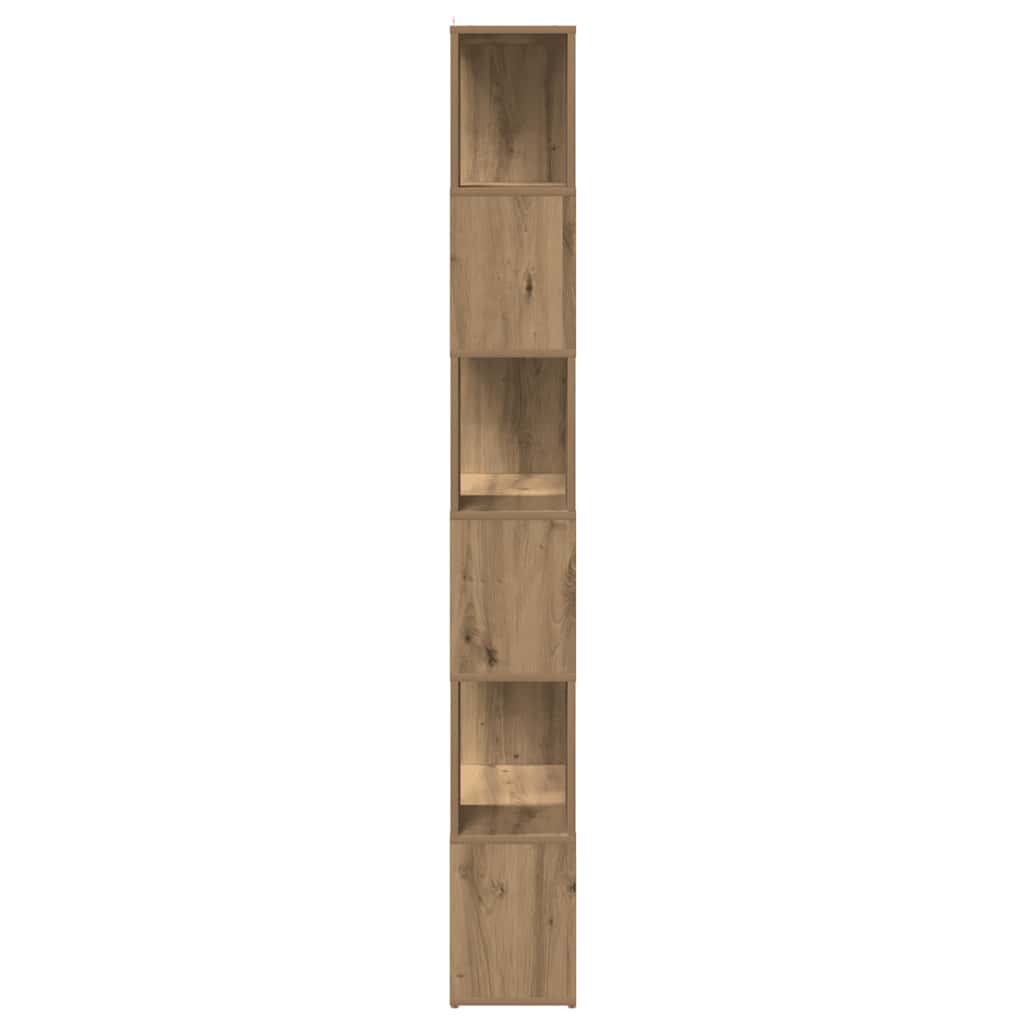 vidaXL Bücherregal/Raumteiler Artisan-Eiche 60x24x186 cm