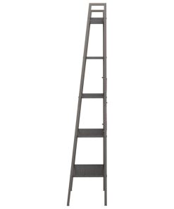 vidaXL Standregal mit 5 Böden Schwarz 56x35x174 cm