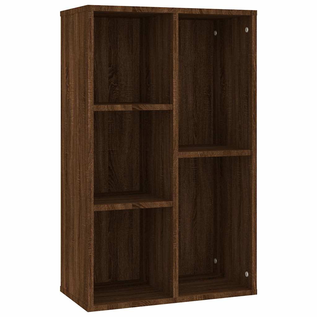 vidaXL Bücherregal/Sideboard Braun Eiche 50x25x80 cm Holzwerkstoff