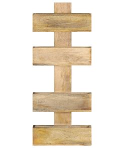 vidaXL Wand-Zeitschriftenständer 30 x 11 x 72 cm Massivholz Mango