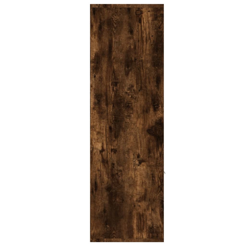vidaXL Bücherschrank Räuchereiche 98x30x98 cm