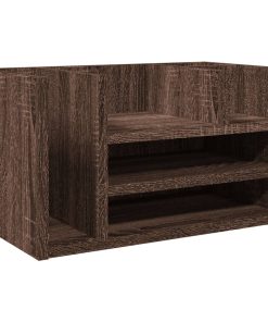 vidaXL Schreibtisch-Organizer Braun Eiche 44,5x24x25 cm Holzwerkstoff