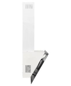 vidaXL Dunstabzugshaube 60 cm Stahl und Hartglas Weiß