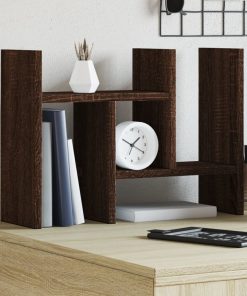 vidaXL Schreibtisch-Organizer Eiche-Optik 34,5x15,5x35,5 Holzwerkstoff