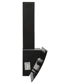 vidaXL Dunstabzugshaube 90 cm Stahl und Hartglas Schwarz