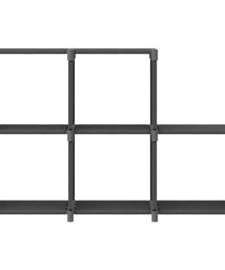 vidaXL Würfel-Regal 5 Fächer Grau 103x30x72,5 cm Stoff