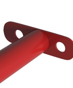 vidaXL Turnstange 125 cm Stahl Rot