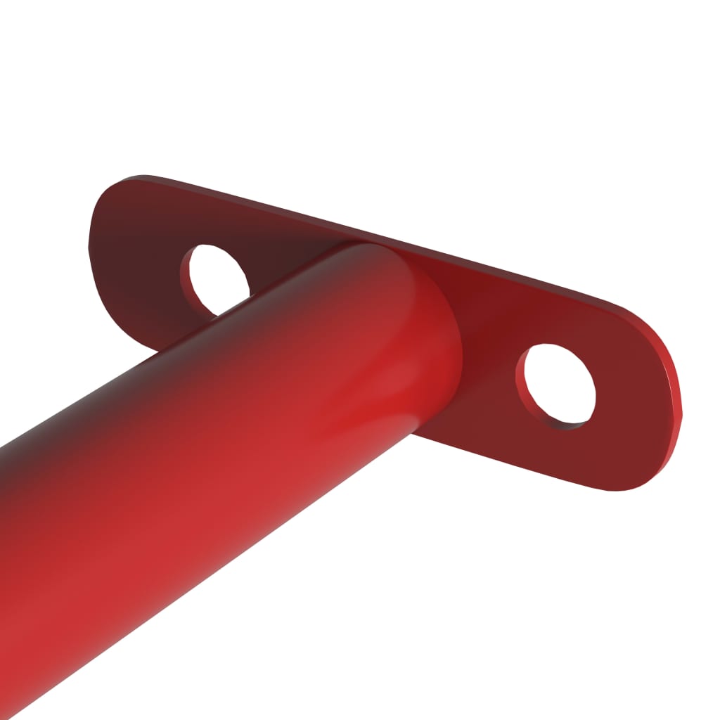 vidaXL Turnstange 125 cm Stahl Rot