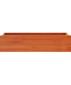 vidaXL Bettschubladen 4 Stk. Wachsbraun Massivholz Kiefer