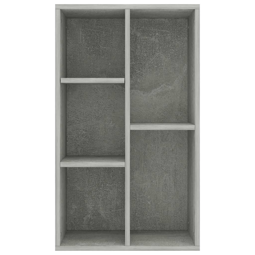 vidaXL Bücherregal/Sideboard Betongrau 50x25x80 cm Holzwerkstoff